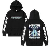 CUTTE Sudadera Gachiakuta Rudo con Capucha | Estampado Gráfico Manga, Streetwear Japonés Unisex, Top Casual para Fans-Black||s