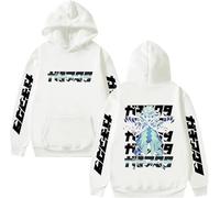 CUTTE Sudadera Gachiakuta Rudo con Capucha | Estampado Gráfico Manga, Streetwear Japonés Unisex, Top Casual para Fans-White||3X_l