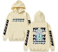CUTTE Sudadera Gachiakuta Rudo con Capucha | Estampado Gráfico Manga, Streetwear Japonés Unisex, Top Casual para Fans-Khaki||s