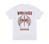 CUTTEE Camiseta Fourth Wing Xaden Riorson Wingleader | The Empyrean Dragon Rider Unisex Gráfica, Basgiath War College para Lectores-White||x_l