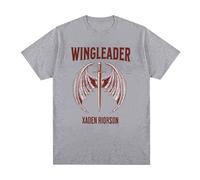 CUTTEE Camiseta Fourth Wing Xaden Riorson Wingleader | The Empyrean Dragon Rider Unisex Gráfica, Basgiath War College para Lectores-Gray||x_l