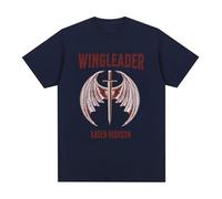 CUTTEE Camiseta Fourth Wing Xaden Riorson Wingleader | The Empyrean Dragon Rider Unisex Gráfica, Basgiath War College para Lectores-Navy Blue||x_l
