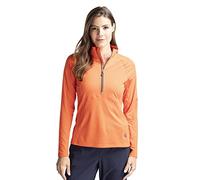 Cutter & Buck Long Sleeve Adapt Eco Knit Half Zip Pullover Camisa, College Orange, L para Mujer