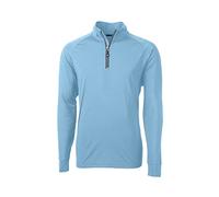 Cutter & Buck Long Sleeve Adapt Eco Knit Quarter Zip Pullover Camisa, Atlas, S para Hombre