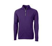 Cutter & Buck Long Sleeve Adapt Eco Knit Quarter Zip Pullover Camisa, College Purple, XXL para Hombre