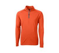 Cutter & Buck Long Sleeve Adapt Eco Knit Quarter Zip Pullover Camisa, Color Naranja, M para Hombre