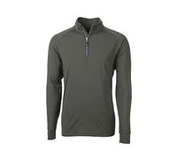 Cutter & Buck Long Sleeve Adapt Eco Knit Quarter Zip Pullover Camisa, Pulido, XL Hombres