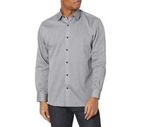 Cutter & Buck Men's Epic Easy Care Mini Herringbone Shirt, Charcoal, XX-Large