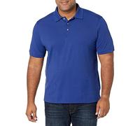 Cutter & Buck Polo grande y alto para hombre 35+UPF, manga corta Advantage - azul - 4X-Large