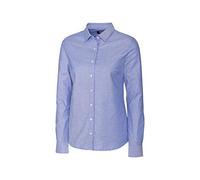 Cutter & Buck Wrinkle Resistant Stretch Long Sleeve Button Down Shirt Camisa de Vestir, French Blue Oxford, XL para Mujer