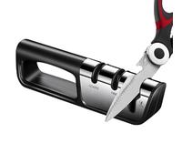 Cutter Sharpener, Handheld Tool, Kitchen Accessory, 3 Stage Polishing System, Non Slip Ergonomic Grip, Compact Cutter Restoration Device, for Scissors, Cook, Chef, Outdoor, Repair, Hunting, Camping
