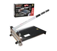 CUTTEREX Cortador profesional de suelo laminado resistente de 13 pulgadas, cuero, goma, cortador de plástico suave