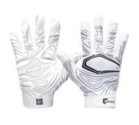 Cutters Guantes receptores de fútbol, día del Juego, diseño de Topo Blanco, Agarre Superior y Comodidad para un Rendimiento máximo