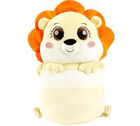 Cutties and Giggles Mochila de protección para la cabeza del bebé, almohada de seguridad ajustable, ligera y transpirable, algodón PP, almohadillas de seguridad para caminar de 4 a 24 meses (león