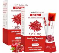 Cutting Stick Jelly 1200 mg, con Garcinia Cambogia, semillas de chía, sabor a granada, ayuda a la digestión,2pcs