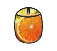 Cutting up an Orange - Almohadilla antiquemaduras, plegable, adecuada para olla caliente, bandeja para hornear, cuenco de sopa