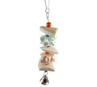 Cuttle Bone, Beak Grinding Stone, Natural Calcium Supply Clip Holder, Cage Accessory Feature with Lightweight Design, Bird Treat for Outdoor Aviary, Multicolor, 1,18 a 1,57 pulgadas
