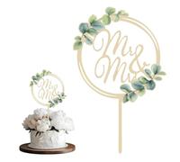 CUVZOR Just Married Decoración para Cake Topper, Mr & Mrs Decoración para Cake Topper, Just Married, Decoración para Pasteles de Boda, Decoración para Pasteles de Compromiso y Proposición, Elegante