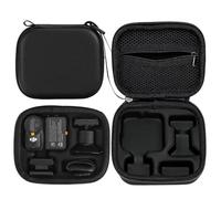 CUVZORA Bolsa de transporte para DJI Osmo Nano, funda protectora de poliuretano, bolsa de viaje, accesorios compatible con GoPro Hero 13 GoPro Action 5 Pro Osmo Nano Insta 360 X5 Go Pro Hero 1, negro