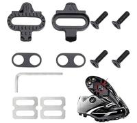 CUVZORA - Cuñas SPD compatibles con Pedales Shimano SH51 MTB - Cuñas de aluminio antideslizantes de alta adherencia para bicicleta de montaña, Gravel Bike, Bicicleta de carretera e interior