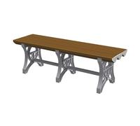 CUXAHO Banco Utilitario de Plástico ABS para Interior y Exterior, Piscina, Vestuario, Zona de Ducha, Baño, SPA y Gimnasio(Brown,L60cm)