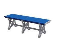 CUXAHO Banco Utilitario de Plástico ABS para Interior y Exterior, Piscina, Vestuario, Zona de Ducha, Baño, SPA y Gimnasio(Blauw,L120cm)