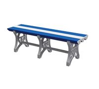 CUXAHO Banco Utilitario de Plástico ABS para Piscina, Vestuario, Zona de Ducha, Baño, SPA y Gimnasio, Interior y Exterior(Blauw,L175cm)