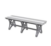 CUXAHO Banco Utilitario de Plástico ABS para Piscina, Vestuario, Zona de Ducha, Baño, SPA y Gimnasio, Interior y Exterior(Gray,L115cm)