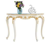 CUXAHO Console Table,Entryway Narrow Hallway Accent Sofa Display Table for Living Room, Entry, Foyer,Easy Assembly(White-C,130x36cm/51x14in)