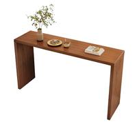 CUXAHO Dining Bistro Bar Table High Top Pub Table Solid Wood Height Sofa Console Long Kitchen, for Restaurant, Coffee Shop, Living Room,Small Space(160cm/63in)