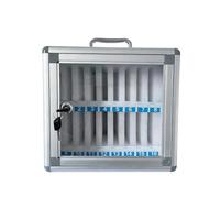 CUXAHO Mobile Phone Locker Classroom Wall Mounted Storage Cabinet Box with Handle and Safety Lock for School, Classroom, Office(16 Slots)