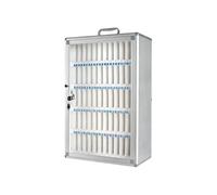 CUXAHO Mobile Phone Locker Classroom Wall Mounted Storage Cabinet Box with Handle and Safety Lock for School, Classroom, Office(60 Slots)