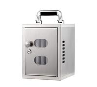 CUXAHO Mobile Phone Locker Storage Cabinet Classroom Wall Mounted Stainless Steel Storage Cabinet Box with Handle and Safety Lock for School, Classroom, Office(12 Slots)