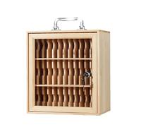 CUXAHO Mobile Phone Locker Storage Cabinet Classroom Wall Mounted Storage Cabinet Box with Lock and Handle for School, Classroom, Office(36 Slots)