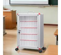 CUXAHO Mobile Phone Storage Cabinet Locker with Wheels,Classroom Box with Handle and Locked for School, Classroom, Office(H55.5CM/22IN)