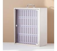 CUXAHO Storage Locker for Mobile Phone Stainless Steel Wall Mounted Storage Cabinet Box with Handle and Safety Lock for School, Classroom, Office(L48cm/19in)