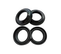 CuxfTGD 35 x 48 x 11 35 x 48 pulgadas, sello de aceite de eje amortiguador de horquilla delantera 35 48 cubierta antipolvo para SH300I SH 300 I 2007-2012 CB350SG CBX400F 82-88 (2 sellos y 2 cubiertas)