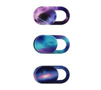 Cuxnoo Paquete de 3 fundas deslizantes para cámara web, protector de privacidad ultrafino para MacBook Pro, iMac, iPad Pro y más portátiles o tabletas, espacio colorido
