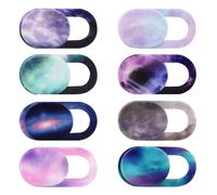 Cuxnoo Ultra Thin Camera Cover Slide Webcam Bloqueador de 8 Paquetes Compatible con iPhone, iPad, MacBook Pro y más Laptop, Tablet o Smartphone, Espacio Colorido