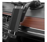Cuxwill Soporte Tablet Coche Salpicadero para 4-13 Pulgadas iPad Teléfonos, Universal Soporte Tableta Móvil Coche Parabrisas para iPad Pro 12.9 Air Mini, Samsung Galaxy Tab, Kindle Fire HD, iPhone