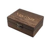 Cuyacili Pequeña caja de regalo de madera de 10 x 7,3 x 4 cm con tapa, caja de regalo para joyas, anillos, recuerdos