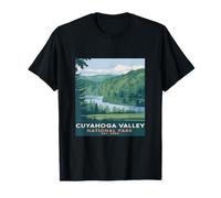 Cuyahoga Valley National Park Vintage Camping Hombres Mujeres Niños Camiseta