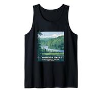 Cuyahoga Valley National Park Vintage Camping Hombres Mujeres Niños Camiseta sin Mangas