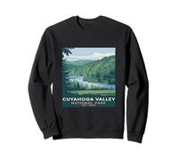 Cuyahoga Valley National Park Vintage Camping Hombres Mujeres Niños Sudadera