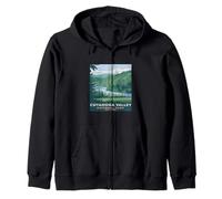 Cuyahoga Valley National Park Vintage Camping Hombres Mujeres Niños Sudadera con Capucha