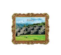 Cuzco Peru - Imán para nevera de viaje, recuerdo 3D, decoración magnética para nevera, colección artesanal