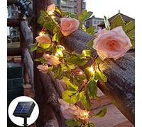 cuzile Enchufe solar para jardín al aire libre, luces solares LED solares para exteriores, luces decorativas solares AP8, modos de parpadeo AP8, iluminación rosa para patio, camino, patio, jardín