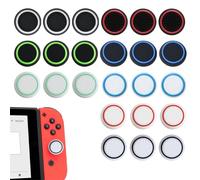 CUZKC 24 pièces Remplacement Joystick Silicone Housse Bouchon Protection Silicone Pouce Joystick Thumb Grip Thumbstick Cap Cover Game Controllers pour PS5/PS4/box 360/PS3
