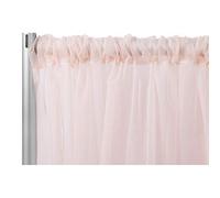 CV Linens gasa transparente ignífuga - 366 cm x 300 cm | Panel de cortina de fondo | rubor/oro rosa | 1 unidad. (11451us)