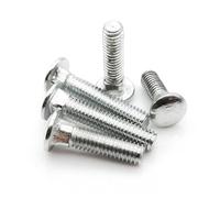 CVAADV 10 Uds M4 acero al carbono GB12 DIN603 estante armazón de escritorio cabeza redonda cuello cuadrado tornillo de carro(30mm)